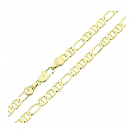 14k ŁAŃCUSZEK POZŁACANY 55 CM 4,9 MM GUCCI XUPING 84700