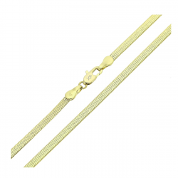 14k ŁAŃCUSZEK POZŁACANY 50 CM 3,2 MM ŻMIJKA PŁASKA XUPING 84707