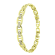 14K BRANSOLETKA POZŁACANA 19-17 CM 7,5 MM ELEGANCE XUPING 84729