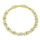 14K BRANSOLETKA POZŁACANA 12-16 CM 7 MM ELEGANCE XUPING 84744