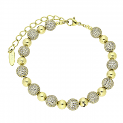 14K BRANSOLETKA POZŁACANA 18+5 CM 8 MM ROYAL LUXURY XUPING 84747