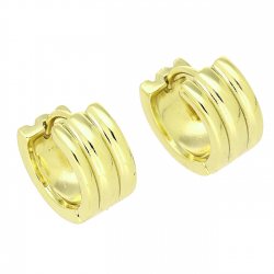 14K KOLCZYKI POZŁACANE 14/7 MM ZŁOTE KÓŁKA XUPING 84753