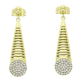 14K KOLCZYKI POZŁACANE 42/10 MM ELEGANCE XUPING 84777