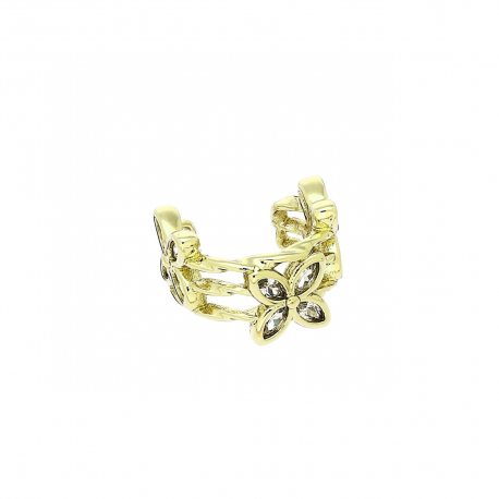 14K KOLCZYK POZŁACANY 13/8 MM NAUSZNICA ZACISKOWA XUPING 84782