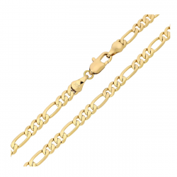 ŁAŃCUSZEK POZŁACANY 60 CM 4,5 MM FIGARO XUPING 84791