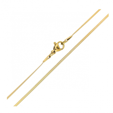 ŁAŃCUSZEK POZŁACANY 50 CM 1,5 MM ŻMIJKA PŁASKA XUPING 84805