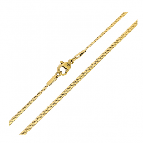 ŁAŃCUSZEK POZŁACANY 50 CM 2,2 MM OGON WĘŻA PŁASKI XUPING 84806