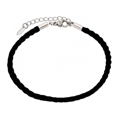 BRANSOLETKA PLATYNOWANA 18+3 CM 3,5 MM BLACK STRING XUPING 84796