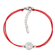 BRANSOLETKA PLATYNOWANA 17,5+3 CM 9 MM RED STRING XUPING 84798