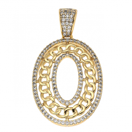 ZAWIESZKA POZŁACANA 54/30 MM ELEGANCE XUPING 84810