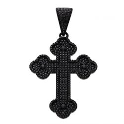 ZAWIESZKA 65/36 MM BLACK DIAMOND CROSS XUPING 84823
