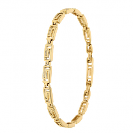 BRANSOLETKA POZŁACANA 19-17 CM 4 MM ZŁOTY GREK XUPING 84835