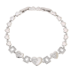 BRANSOLETKA PLATYNOWANA 19-17 CM 10 MM SERDUCHA XUPING 84850