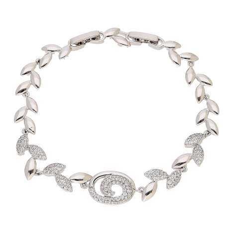 BRANSOLETKA POZŁACANA 18,5-16,5 CM 11 MM GAŁĄZKI XUPING 84854
