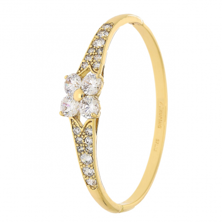 BRANSOLETKA POZŁACANA 57/12 MM BRYLANTOWA LILIA XUPING 84862