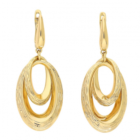 KOLCZYKI POZŁACANE 48/19 MM ZŁOTA ELEGANCJA XUPING 84868