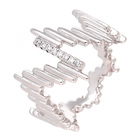 PIERŚCIONEK PLATYNOWANY 14 MM ELEGANCE XUPING 84962