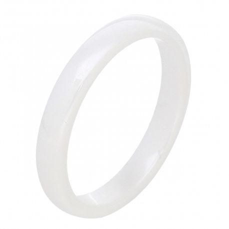 PIERŚCIONEK CERAMICZNY 3 MM BIAŁY TTM XUPING 85070