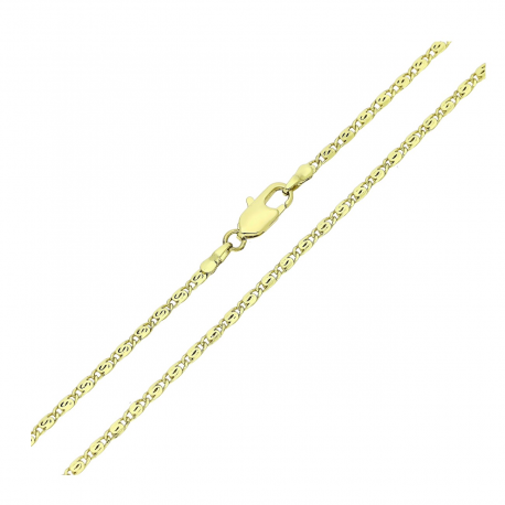 14K ŁAŃCUSZEK POZŁACANY 45 CM 1,9 MM PTASIE OKO XUPING 85076