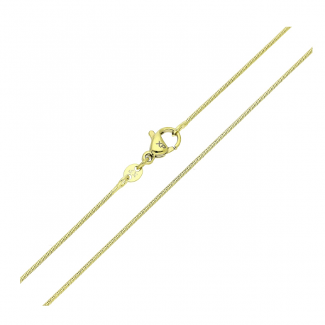 14K ŁAŃCUSZEK POZŁACANY 50 CM 1 MM OGON WĘŻA XUPING 85077