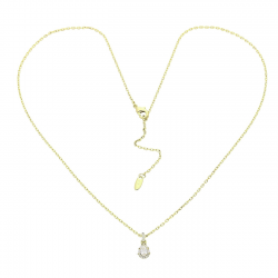 14K CELEBRYTKA POZŁACANA 46+5 CM BRYLANTOWA ŁEZKA XUPING 85079