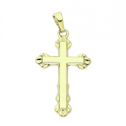 14K ZAWIESZKA POZŁACANA 35/17 MM KRZYŻYK XUPING 85082