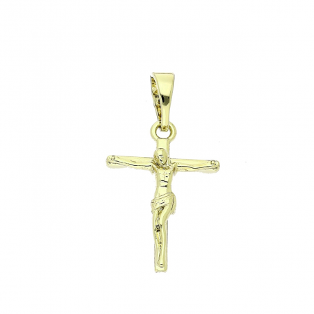 14K ZAWIESZKA POZŁACANA 25/13 MM KRZYŻYK XUPING 85083