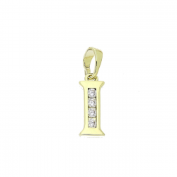 14K ZAWIESZKA POZŁACANA 20 MM LITERKA TRADYCYJNA XUPING 85086