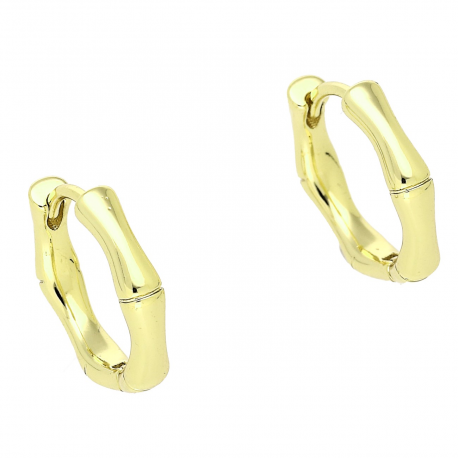 14K KOLCZYKI POZŁACANE 13/3 MM ZŁOTE KÓŁKA XUPING 85130
