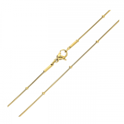 ŁAŃCUSZEK POZŁACANY 45 CM 1,9 MM S. STEEL TTM XUPING 85147