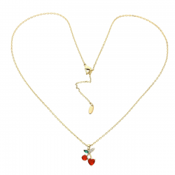 CELEBRYTKA POZŁACANA 46+5 CM WISIENKI XUPING 85150