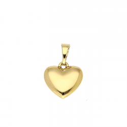 ZAWIESZKA POZŁACANA 18/12 MM ZŁOTE SERCE XUPING 85175