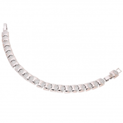 BRANSOLETKA PLATYNOWANA 19-17 CM 9 MM ELEGANCE XUPING 85206