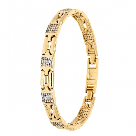 BRANSOLETKA POZŁACANA 19-16,5 CM 7 MM ELEGANCE XUPING 85207