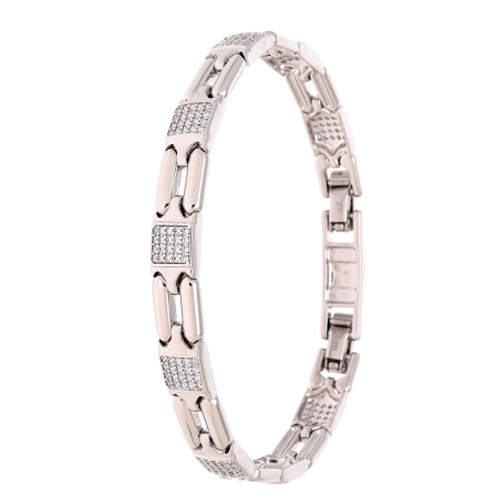 BRANSOLETKA PLATYNOWANA 19-16,5 CM 7 MM ELEGANCE XUPING 85208