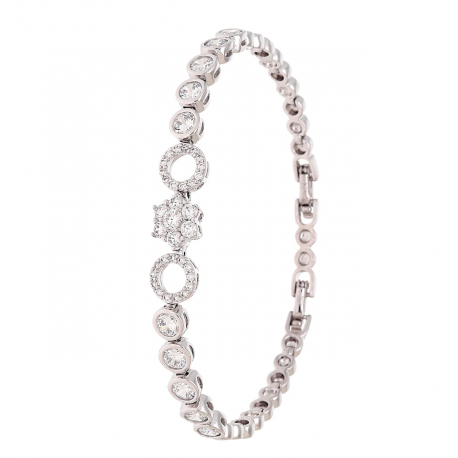 BRANSOLETKA PLATYNOWANA 19-17 CM 8 MM ELEGANCE XUPING 85239