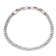 BRANSOLETKA PLATYNOWANA 19-17 CM 4 MM BRYLANTOWA XUPING 85241