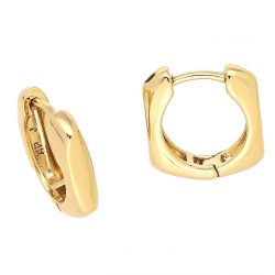 KOLCZYKI POZŁACANE 13/3 MM ZŁOTE MALUSZKI XUPING 85272