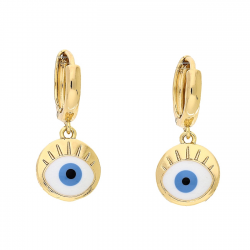 KOLCZYKI POZŁACANE 27/12 MM EYE XUPING 85284