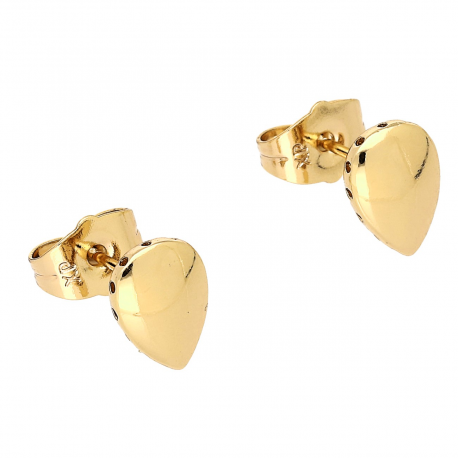 KOLCZYKI POZŁACANE 10/7 MM ZŁOTA ŁEZKA XUPING 85339