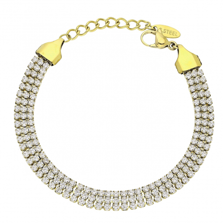 BRANSOLETKA POZŁACANA 17+3 CM 6 MM S.STEEL TTM XUPING 85396