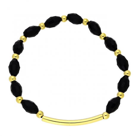 BRANSOLETKA POZŁACANA ELESTIC S.STEEL TTM XUPING 85413