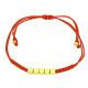 BRANSOLETKA POZŁACANA RED STRING S.STEEL TTM XUPING 85424
