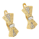 KOLCZYKI POZŁACANE 20/9 MM CRYSTAL XUPING 85445