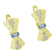 14K KOLCZYKI POZŁACANE 20/9 MM SAPPHIRE LIGHT CRYSTAL XUPING 85458